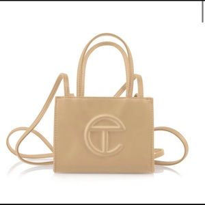 Cream Telfar Shopping bag (Small)